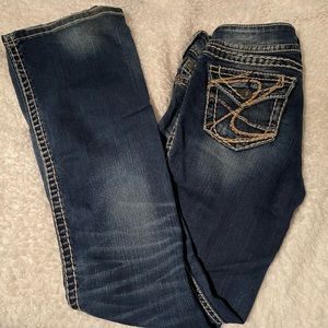 Silver size 26 boot cut